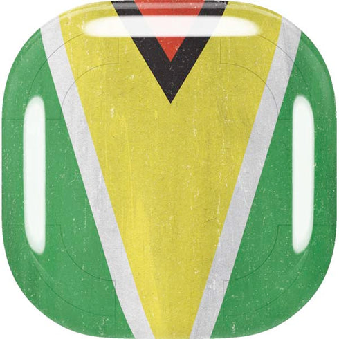 Guyana Flag Distressed Galaxy Buds Live Skin