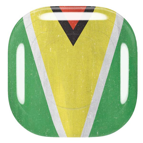 Guyana Flag Distressed Galaxy Buds Pro Skin