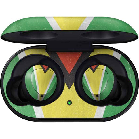 Guyana Flag Distressed Galaxy Buds Skin