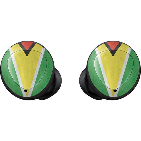 Guyana Flag Distressed Galaxy Buds Skin