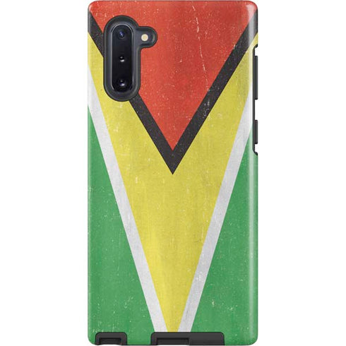Guyana Flag Distressed Galaxy Note 10 Pro Case