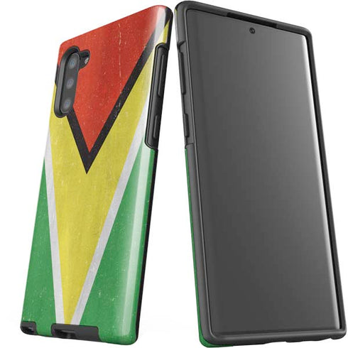 Guyana Flag Distressed Galaxy Note 10 Pro Case