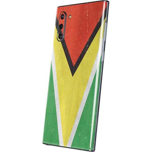 Guyana Flag Distressed Galaxy Note 10 Skin