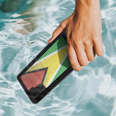 Guyana Flag Distressed Galaxy Note 10 Waterproof Case