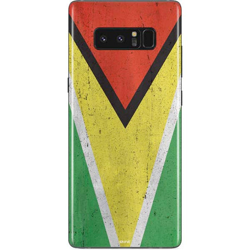 Guyana Flag Distressed Galaxy Note 8 Skin