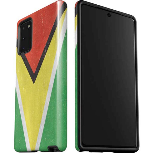 Guyana Flag Distressed Galaxy Note20 5G Pro Case