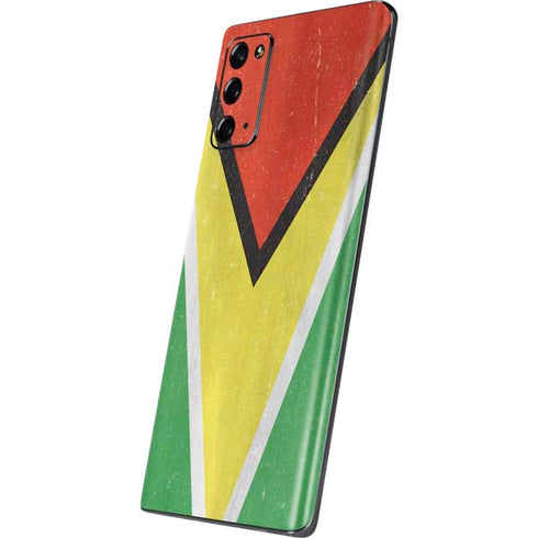 Guyana Flag Distressed Galaxy Note20 5G Skin