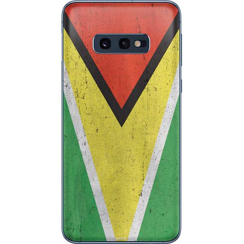 Guyana Flag Distressed Galaxy S10e Skin