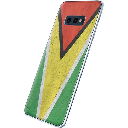 Guyana Flag Distressed Galaxy S10e Skin