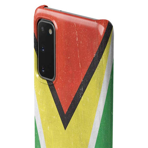 Guyana Flag Distressed Galaxy S20 Lite Case
