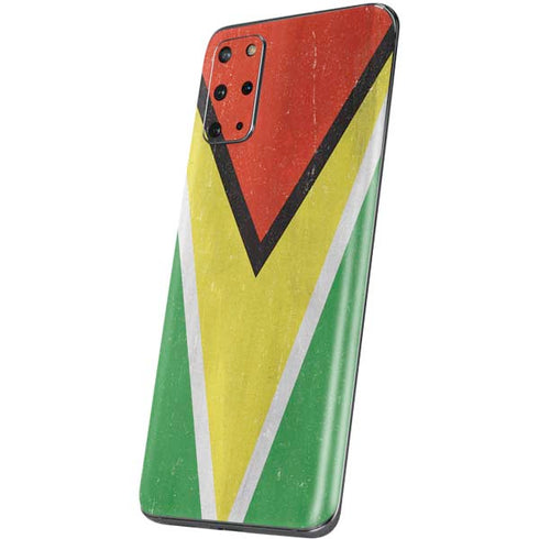 Guyana Flag Distressed Galaxy S20 Plus Skin