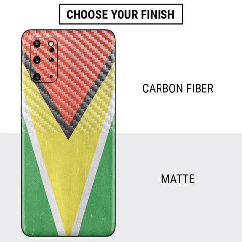 Guyana Flag Distressed Galaxy S20 Plus Skin