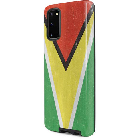Guyana Flag Distressed Galaxy S20 Pro Case