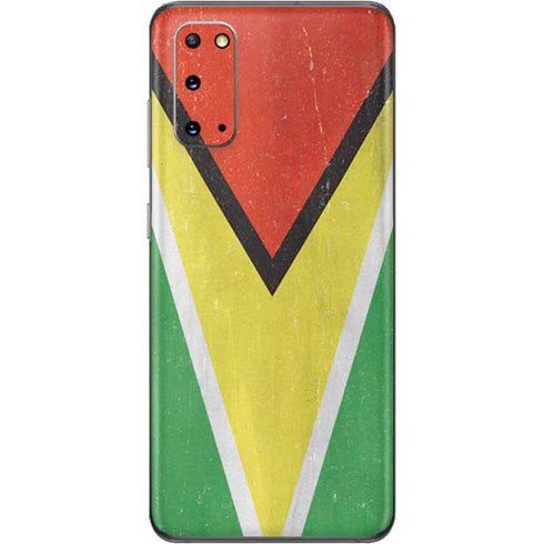 Guyana Flag Distressed Galaxy S20 Skin