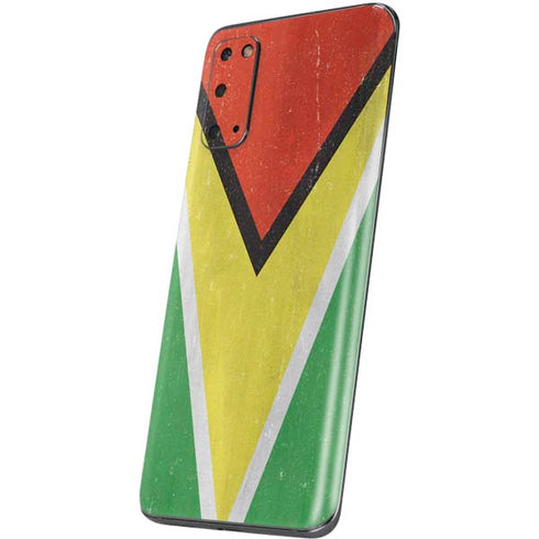 Guyana Flag Distressed Galaxy S20 Skin