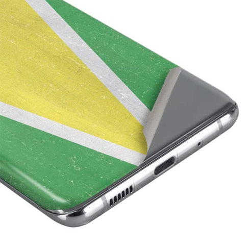 Guyana Flag Distressed Galaxy S20 Skin