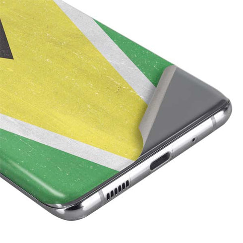 Guyana Flag Distressed Galaxy S20 Ultra 5G Skin