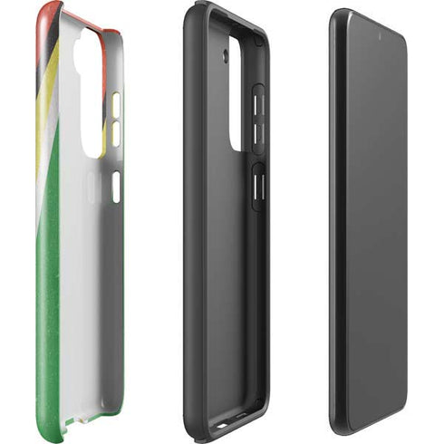 Guyana Flag Distressed Galaxy S21 Plus 5G Pro Case