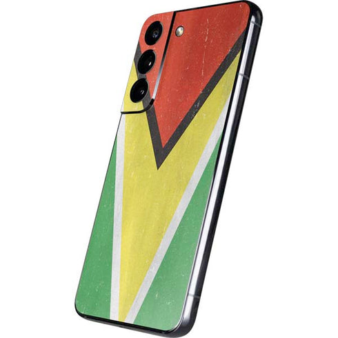 Guyana Flag Distressed Galaxy S22 Skin