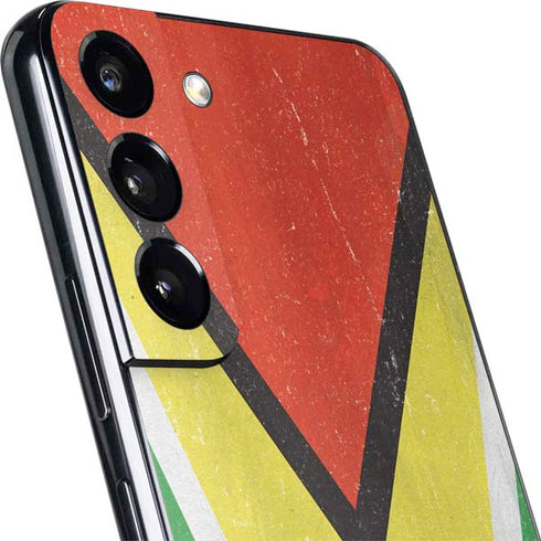 Guyana Flag Distressed Galaxy S22 Skin