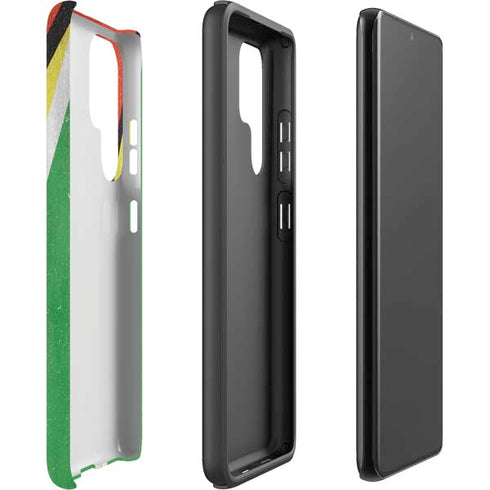 Guyana Flag Distressed Galaxy S22 Ultra Pro Case