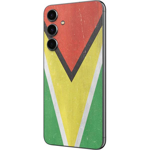 Guyana Flag Distressed Galaxy S23 FE Skin