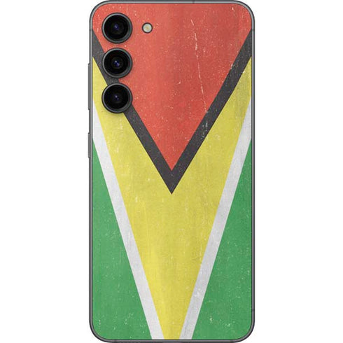 Guyana Flag Distressed Galaxy S23 Plus Skin