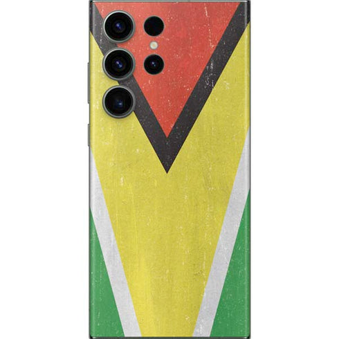 Guyana Flag Distressed Galaxy S23 Ultra Skin