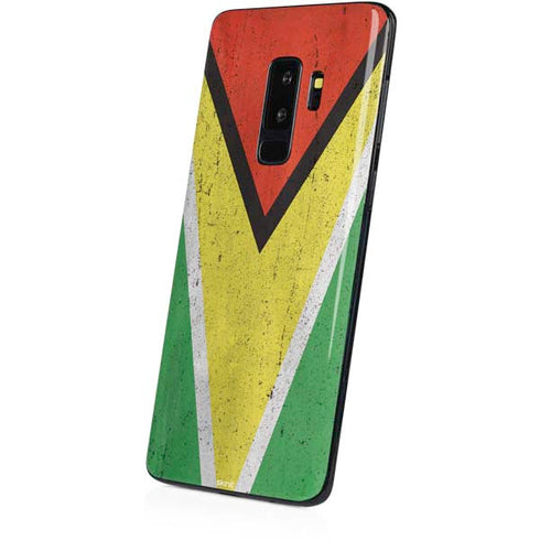 Guyana Flag Distressed Galaxy S9 Plus Skin