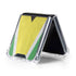 Guyana Flag Distressed Galaxy Z Flip5 5G Clear Case