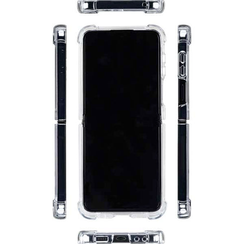 Guyana Flag Distressed Galaxy Z Flip5 5G Clear Case