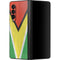 Guyana Flag Distressed Galaxy Z Fold3 5G Skin