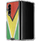 Guyana Flag Distressed Galaxy Z Fold4 5G Clear Case