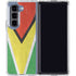 Guyana Flag Distressed Galaxy Z Fold5 5G Clear Case