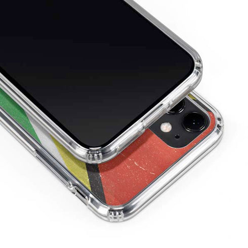 Guyana Flag Distressed iPhone 11 Clear Case