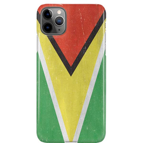 Guyana Flag Distressed iPhone 11 Pro Max Lite Case