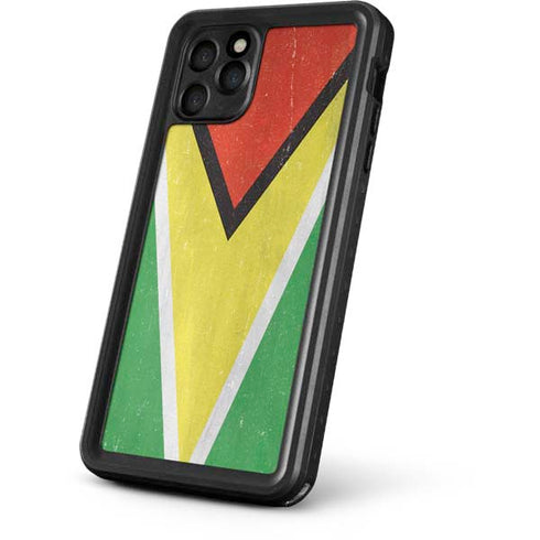 Guyana Flag Distressed iPhone 11 Pro Waterproof Case