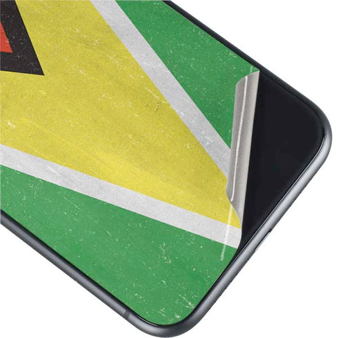Guyana Flag Distressed iPhone 11 Skin