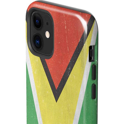 Guyana Flag Distressed iPhone 12 Impact Case