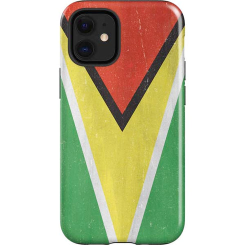 Guyana Flag Distressed iPhone 12 Mini Impact Case