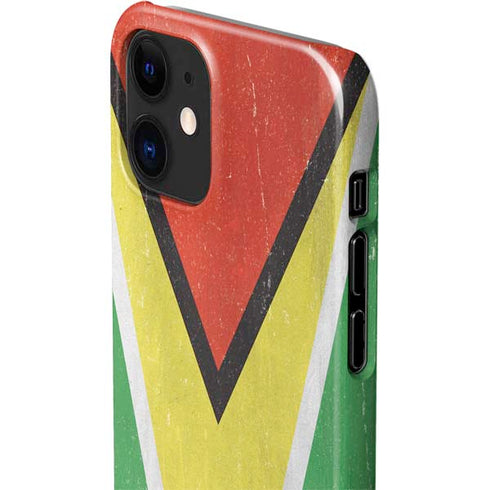 Guyana Flag Distressed iPhone 12 Mini Lite Case