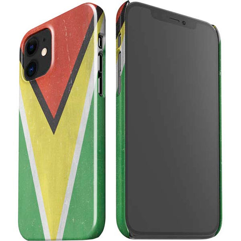 Guyana Flag Distressed iPhone 12 Mini Lite Case