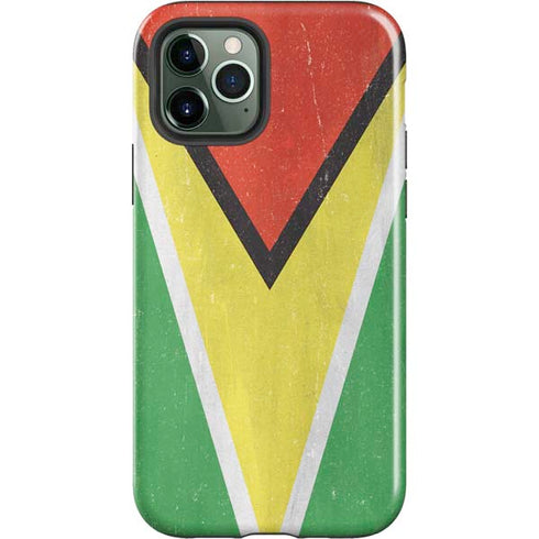 Guyana Flag Distressed iPhone 12 Pro Impact Case