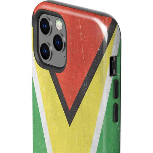 Guyana Flag Distressed iPhone 12 Pro Max Impact Case