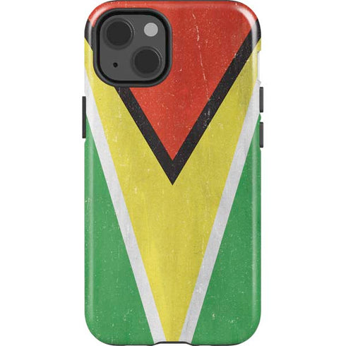 Guyana Flag Distressed iPhone 13 Impact Case