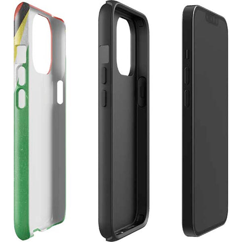 Guyana Flag Distressed iPhone 13 Pro Max Impact Case
