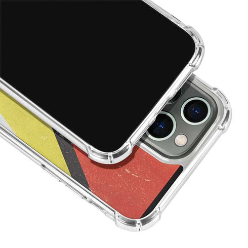 Guyana Flag Distressed iPhone 14 Pro Clear Case
