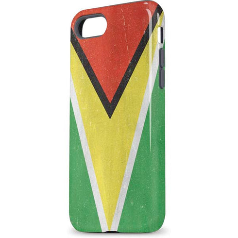 Guyana Flag Distressed iPhone 7 Pro Case