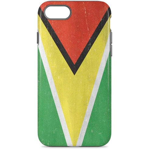 Guyana Flag Distressed iPhone 8 Pro Case