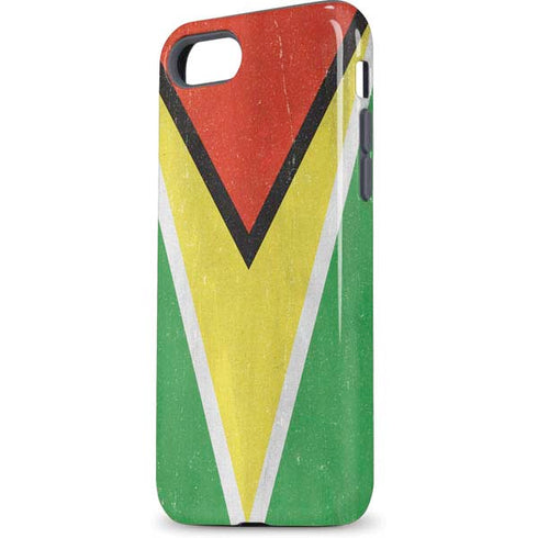 Guyana Flag Distressed iPhone 8 Pro Case